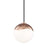 Mitzi Ella 1 Light Pendant, Polished Copper/White - H125701S-POC