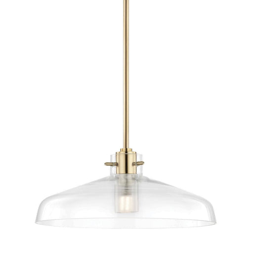 Mitzi Nemo 1 Light Pendant, Aged Brass/Clear - H128701A-AGB