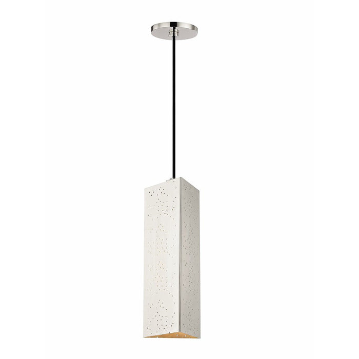 Mitzi Aiko 1 Light Pendant, Polished Nickel - H150701-PN