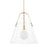 Mitzi Karin 1 Light Extra Large Pendant, Aged Brass/Clear - H162701XL-AGB