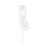 Mitzi Olivia 1 Light Wall Sconce, Soft White/Crackle Clear - H220101-SWH