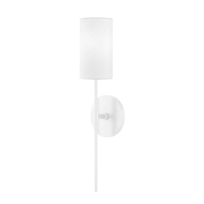 Mitzi Olivia 1 Light Wall Sconce, Soft White/White - H223101-SWH