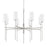 Mitzi Olivia 8 Light Chandelier, Polished Nickel/White Linen - H223808-PN