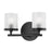 Mitzi Ryan 2 Light Bath Bracket, Soft Black/Clear Frosted - H239302-SBK