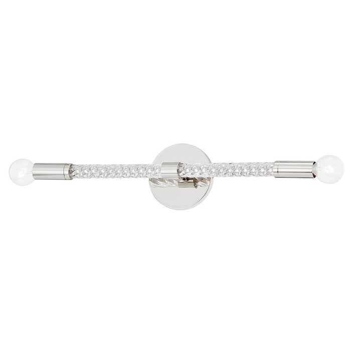 Mitzi Pippin 2 Light Wall Sconce, Polished Nickel - H256102-PN