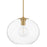 Mitzi Margot 1 Light Extra Large Pendant, Aged Brass/Clear - H270701XL-AGB