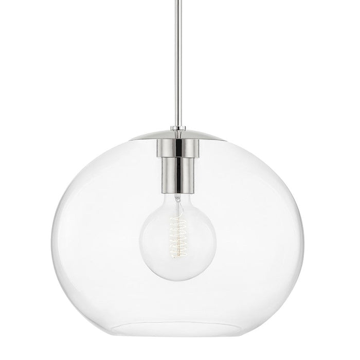 Mitzi Margot 1 Light Extra Large Pendant, Polished Nickel/Clear - H270701XL-PN