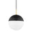 Mitzi Renee 1 Light Large Pendant, Brass/Black/Opal Glossy - H344701L-AGB-BK