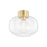 Mitzi Harlow 1 Light Flush Mount, Aged Brass/Clear Seeded - H403501-AGB