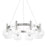 Mitzi Harlow 8 Light Chandelier, Polished Nickel/Clear - H403808-PN