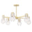 Mitzi Jenna 6 Light Chandelier, Aged Brass - H417806-AGB