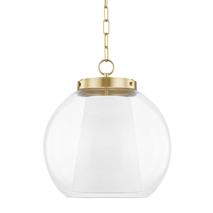 Mitzi Sasha 1 Light LED 15" Pendant, Aged Brass - H457701L-AGB