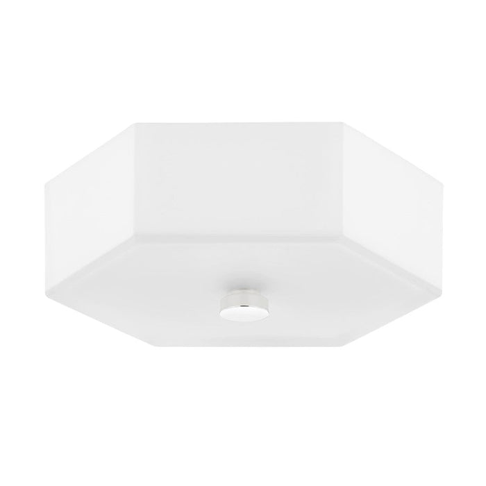 Mitzi Lizzie 2 Light LED Flush Mount, Brass/Nickel/White