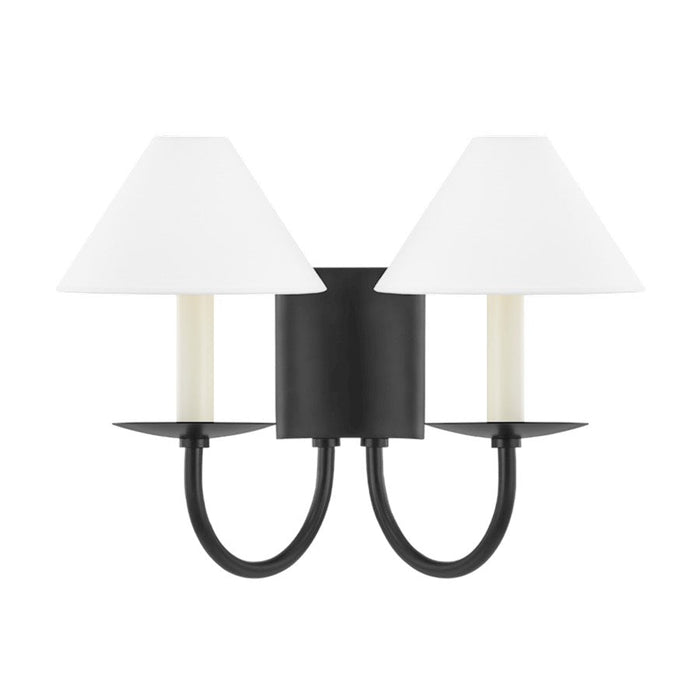 Mitzi Lenore 2 Light Wall Sconce, Soft Black - H464102-SBK