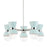 Mitzi Gillian 5 Light Chandelier, Polished Nickel - H469805-PN-CRB