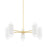 Mitzi Kira 10 Light Chandelier, Aged Brass/Soft White - H484810-AGB-SWH