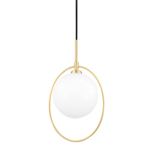 Mitzi Babette 1 Light Pendant, Aged Brass - H493701-AGB