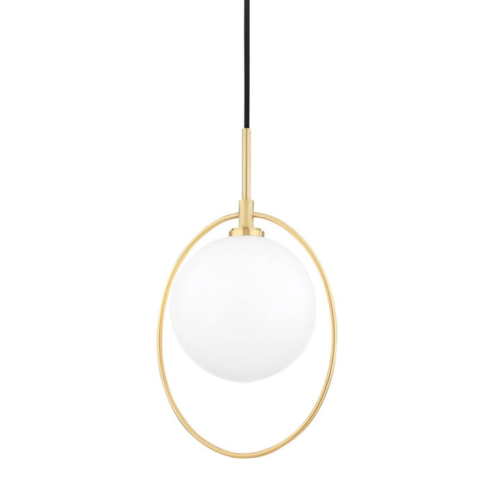 Mitzi Babette 1 Light Pendant, Aged Brass - H493701-AGB