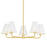 Mitzi Irene 5 Light Chandelier, Aged Brass - H495805-AGB