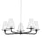 Mitzi Irene 5 Light Chandelier, Soft Black - H495805-SBK