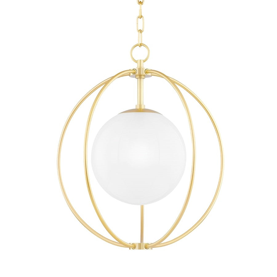 Mitzi Lyla 1 Light Small Pendant, Aged Brass - H500701S-AGB