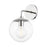 Mitzi Meadow 1 Light Wall Sconce, Polished Nickel/Clear - H503101-PN