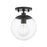 Mitzi Meadow 1 Light Semi Flush, Old Bronze/Clear - H503601-OB