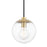 Mitzi Meadow 1 Light Pendant, Aged Brass/Clear - H503701-AGB