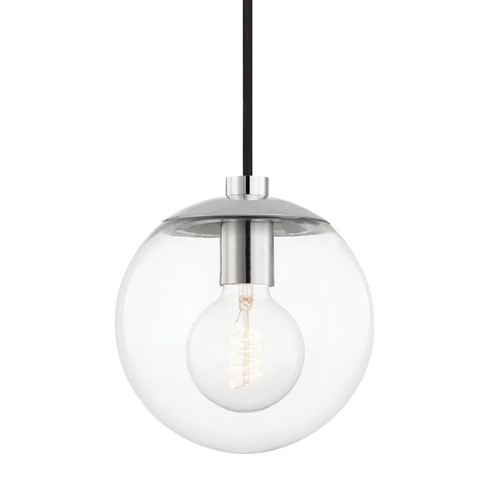 Mitzi Meadow 1 Light Pendant, Polished Nickel/Clear - H503701-PN