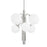 Mitzi Ingrid 6 Light, 2-Tier Chandelier, Polished Nickel/Opal - H504806-PN