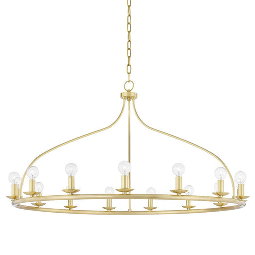 Mitzi Kendra 15 Light Chandelier, Aged Brass - H511815-AGB