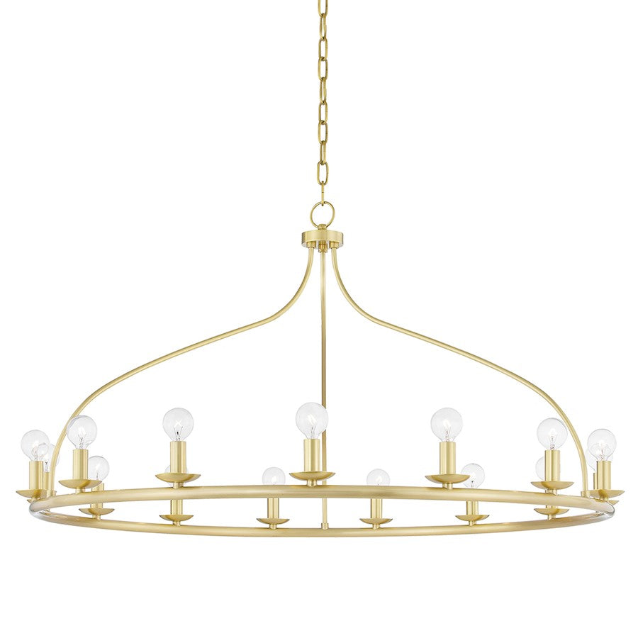 Mitzi Kendra 15 Light Chandelier, Aged Brass - H511815-AGB