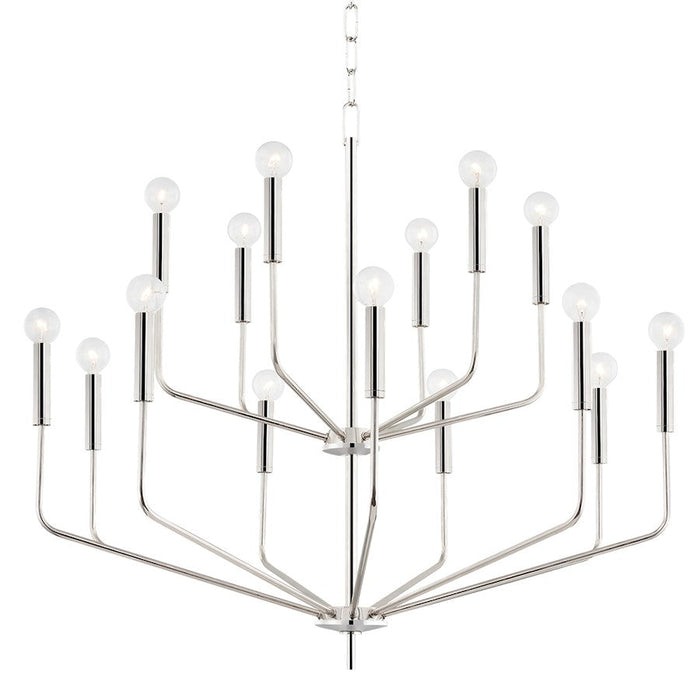 Mitzi Bailey 15 Light, 2-Tier Chandelier, Polished Nickel - H516815-PN