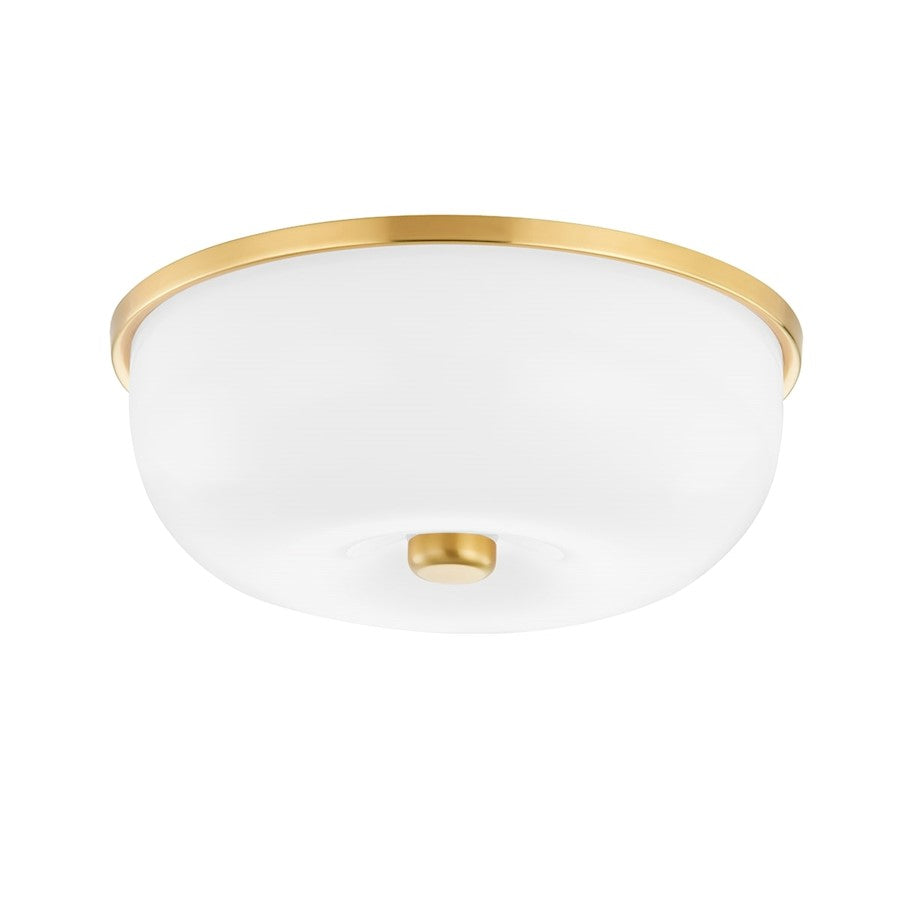 Mitzi Wendy 2 Light Flush Mount, Aged Brass - H525502-AGB