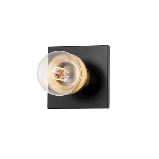 Mitzi Brandi 1 Light Wall Sconce, Aged Brass/Soft Black - H526301-AGB-SBK