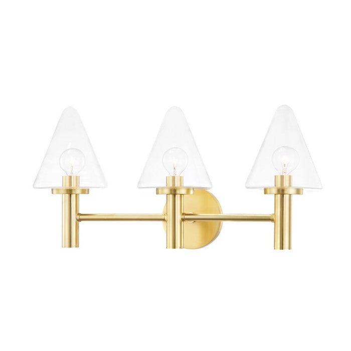 Mitzi Connie 3 Light 14" Bath Bracket, Aged Brass - H540303-AGB