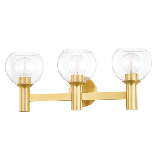 Mitzi Leslie 3 Light Bath Bracket, Aged Brass - H543303-AGB