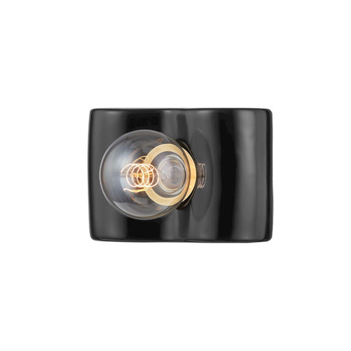 Mitzi Jillian 1 Light Wall Sconce, Creamic Black - H545301-CBK