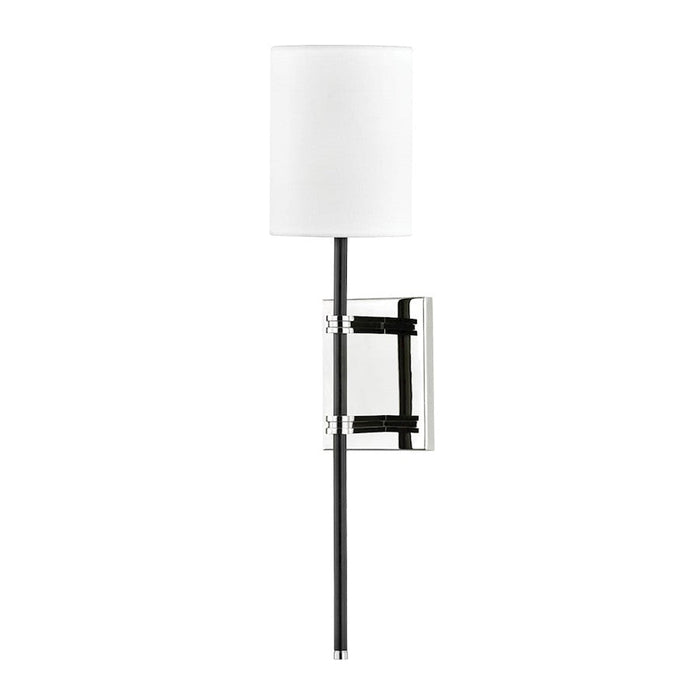 Mitzi Denise 1 Light Wall Sconce, Polished Nickel/Black - H547101-PN-BK