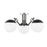 Mitzi Miranda 3 Light Semi Flush, Nickel/Soft Black/White - H573603-PN-SBK