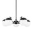 Mitzi Miranda 5 Light Chandelier, Nickel/Soft Black/White - H573805-PN-SBK