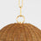 Mitzi Summer 1 Light Pendant, Aged Brass/White