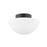 Mitzi Andrea 1 Light 7" Flush Mount, Soft Black/Opal Matte - H611501-SBK