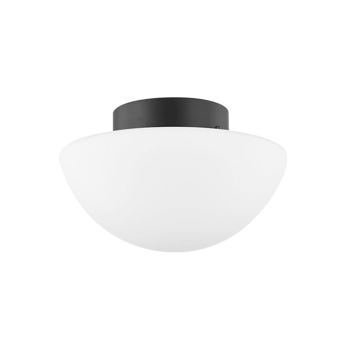 Mitzi Andrea 1 Light Flush Mount, Soft Black/Opal Matte