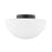 Mitzi Andrea 1 Light 10" Flush Mount, Soft Black/Opal Matte - H611502-SBK