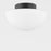 Mitzi Andrea 1 Light Flush Mount, Soft Black/Opal Matte