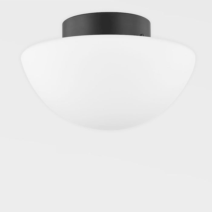 Mitzi Andrea 1 Light Flush Mount, Soft Black/Opal Matte