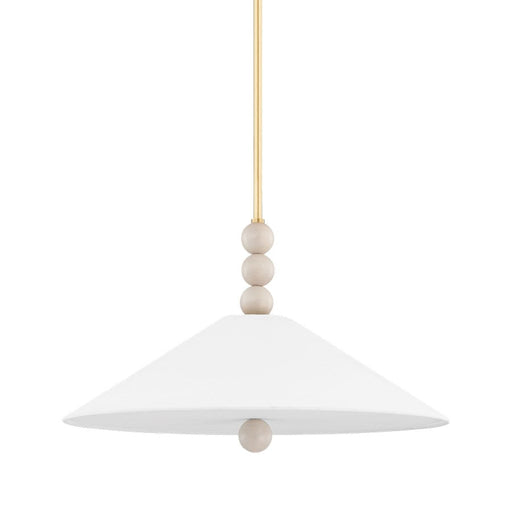 Mitzi Alexis 2 Light Pendant, Aged Brass/White - H615702-AGB