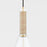 Mitzi Besa 1 Light Pendant, Aged Brass/Clear