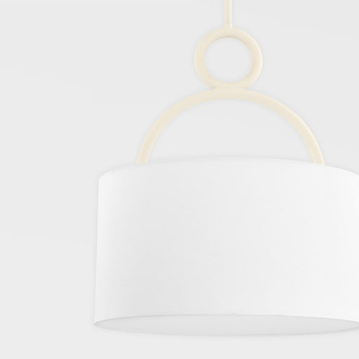 Mitzi Wynter 3 Light Chandelier, Textured Cream/White